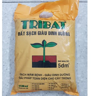 Đất sạch dinh dưỡng Tribat trồng cây 5dm3 - KL:2kg hàng nhập khẩu và phân phối chính hãng.