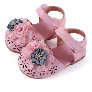 Giày sandal cho bé gái 1 – 3 tuổi đính hoa điệu đà BBShine – S9