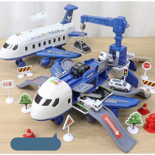 Máy bay đồ chơi trẻ em Máy bay - Máy bay đồ chơi chở hàng nhiều xe ô tô nhỏ máy bay vận chuyển siêu to