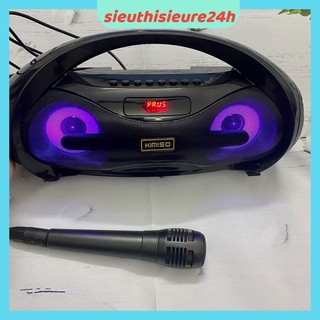 Loa Bluetooth Karaoke Kimiso S1, S2, BKK B98, QS 3607❤️FREESHIP❤️Loa Bluetooth Tặng Kèm Mic Hát Có Dây-Đèn Led Sống Động