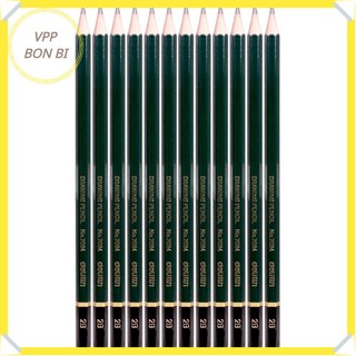Hộp 12 cây bút chì gỗ cao cấp 2B Deli 7084, bút chì luyện chữ, chính hãng giá rẻ