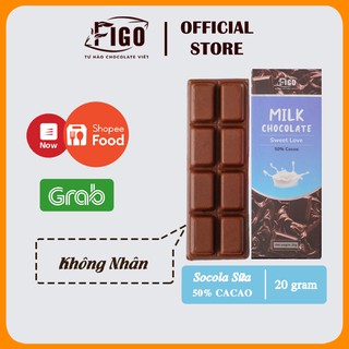 [Chính hãng] Bar 20gr- Milk Chocolate, Kẹo Socola sữa 50% Cacao dành cho bé, trẻ con nghiền ăn socola sữa Hiệu Figo
