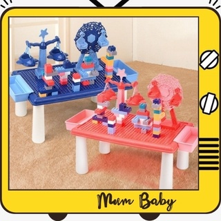 Đồ chơi trí tuệ bàn xếp hình lắp ráp lego đa chức năng cho bé Mumbaby 15