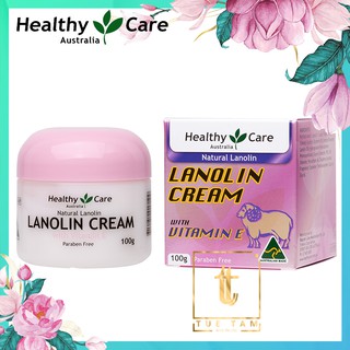 Kem Cừu Healthy Care Lanolin Cream with Vitamin E 100g Úc