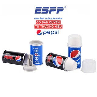 Combo đồ chuốt và gôm hình lon Pepsi chất liệu kim loại cao cấp (Giao màu ngẫu nhiên) - HELIX
