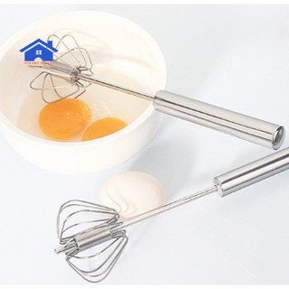 Cây Đánh Trứng Inox Có Trục Xoay Bán Tự Động - Dụng Cụ Đánh Trứng