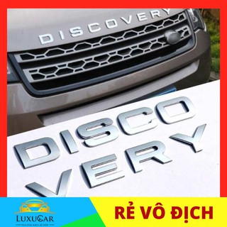 Bộ tem dán logo, decal chữ nổi 3D DISCOVERY cao cấp trang trí đầu xe hơi ô tô mang đến sự sang trọng,cá tính