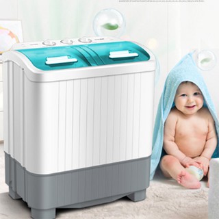 Máy giặt mini AUX 2 lồng giặt 5.6kg đồ - Máy giặt cho bé