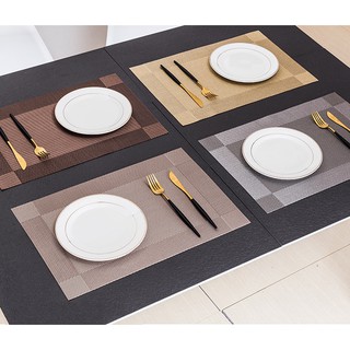 [ĐẸP] Tấm lót bàn ăn bằng nhựa PVC 12 màu