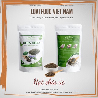 HẠT CHIA ÚC GIẢM CẨN - 500gram sản phẩn Organic CHÍNH HÃNG nhập khẩu 100% từ ÚC - Lovi Food Việt Nam