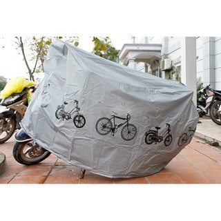 [CHUYÊN SỈ] Bạt phủ xe máy che nắng mưa chắn bụi, tấm chùm xe chống thấm chống xước bạt trùm dày loại tốt bạt hoa văn