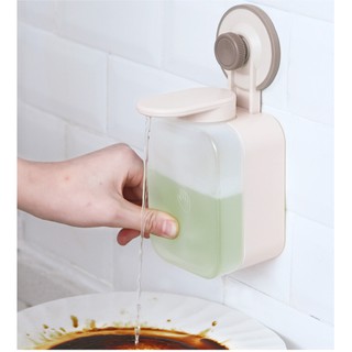 Bình xà bông đựng nước rửa tay, nước rửa chén dán tường bx718