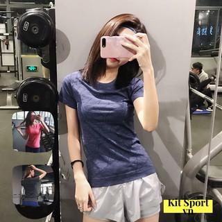 Áo thun phông ngắn thể thao nữ Graphic (Đồ tập gym,yoga)(Không Quần) II Cửa hàng KIT SPORT VIỆT NAM