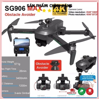 Flycam Drone SG906 Max Gimbal chống Rung 3 Trục Camera 4k Định Vị GPS Kết Nối 5G Pin 3400Mah