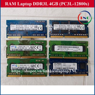 RAM Laptop 4Gb DDR3L / 4Gb PC3L cũ tháo máy Bus 1600 MHz (Ram Laptop PC3L-12800s cũ) (1)