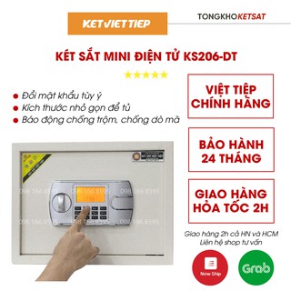 Két sắt gia đình mini thông minh cỡ nhỏ KS206-DT điện tử Việt Tiệp chính hãng