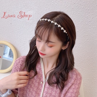 Bờm tóc siêu sang đính đá siêu sang ngọc trai nhân tạo cho nữ - chất liệu cao cấp, chuẩn thời trang Hàn Quốc - Lana Shop