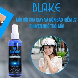 Khử mùi hôi nón bảo hiểm BLAKE (100mL), diệt khuẩn 99%, an toàn sức khỏe
