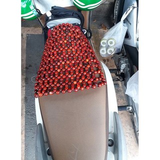 Tấm Đệm hạt gỗ lót yên xe máy