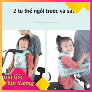 [LOẠI TỐT] Đai nịt an toàn, dây đai cho trẻ em ngồi xe máy, có dạ quang ban đêm (nhiều màu) cho bé 9 tháng - 12 tuổi