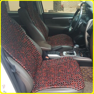 Sản phẩm Đệm lót ghế hạt gỗ Cẩm Lai 100% tự nhiên cao cấp tựa lưng massage trên xe ô tô .