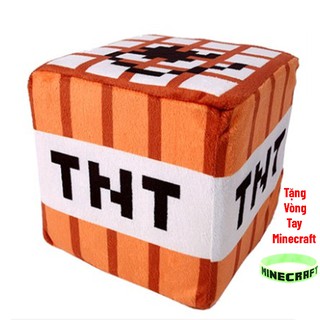 Cục Bông Minecraft TNT [Tặng Vòng Tay Minecraft]
