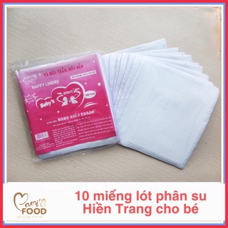 [PP CHÍNH HÃNG] Combo 10 tấm/miếng lót phân su cho bé sơ sinh Hiền Trang