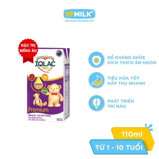 [Set 4 hộp 110ml] Sữa Pha Sẵn IQLac Pro Biếng Ăn, Suy Dinh Dưỡng Premium VPMilk 110ml