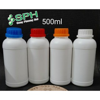 Combo 10 Chai nhựa trắng 500ml nắp vặn to HDPE giá tốt