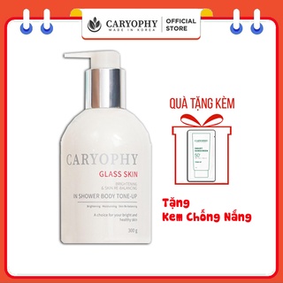 Kem dưỡng trắng da dưỡng ẩm dành cho da dầu 3 in 1 glass skin in shower body tone up Caryophy (1)