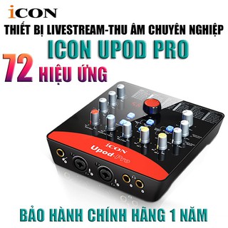 [Freeship 50k Toàn Quốc]Sound card thu âm /livestream/karaoke ICON Upod Pro