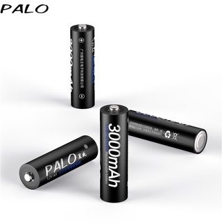 Bộ 4 pin sạc PALO AA 3000mah dùng cho mic karaoke ,máy đo huyết áp,đồ chơi ...(chính hãng, cao cấp)