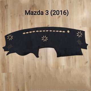 Thảm Taplo Nhung Lông cừu MAZDA 3 2015 - 2019 (Loại đặc biệt)