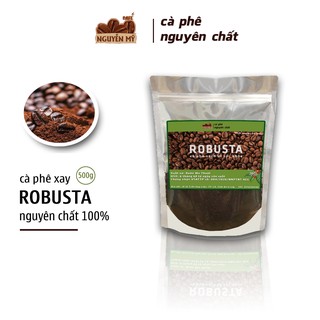 Cà phê Robusta, vối xay, pha phin, bột nguyên chất 100% ít bơ loại 250g - 1Kg