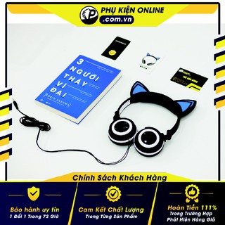 [ Best Seller ] Tai nghe mèo đèn Led cao cấp phát sáng - Xinh Xắn Dễ Thương