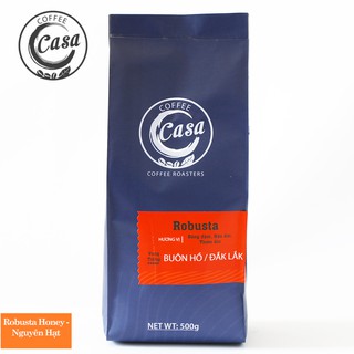 Cà phê hạt Robusta Honey nguyên chất cao cấp 500gr - Casa Coffee