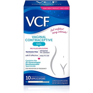 VCF Gel - gel tránh thai an toàn Vaginal Contraceptive (10 ống HSD 02/2024)