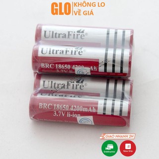 1 Viên Pin Sạc 18650 Màu Đỏ Li-Ion 3.7v UltraFire
