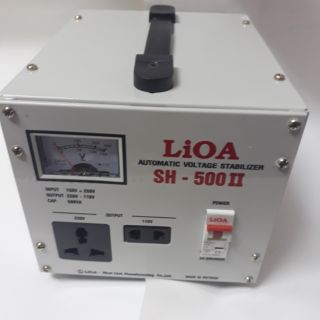 Ổn áp Lioa 0.5KVA SH-500 II dải 150V-250V thế hệ mới, 100% dây đồng nguyên chất
