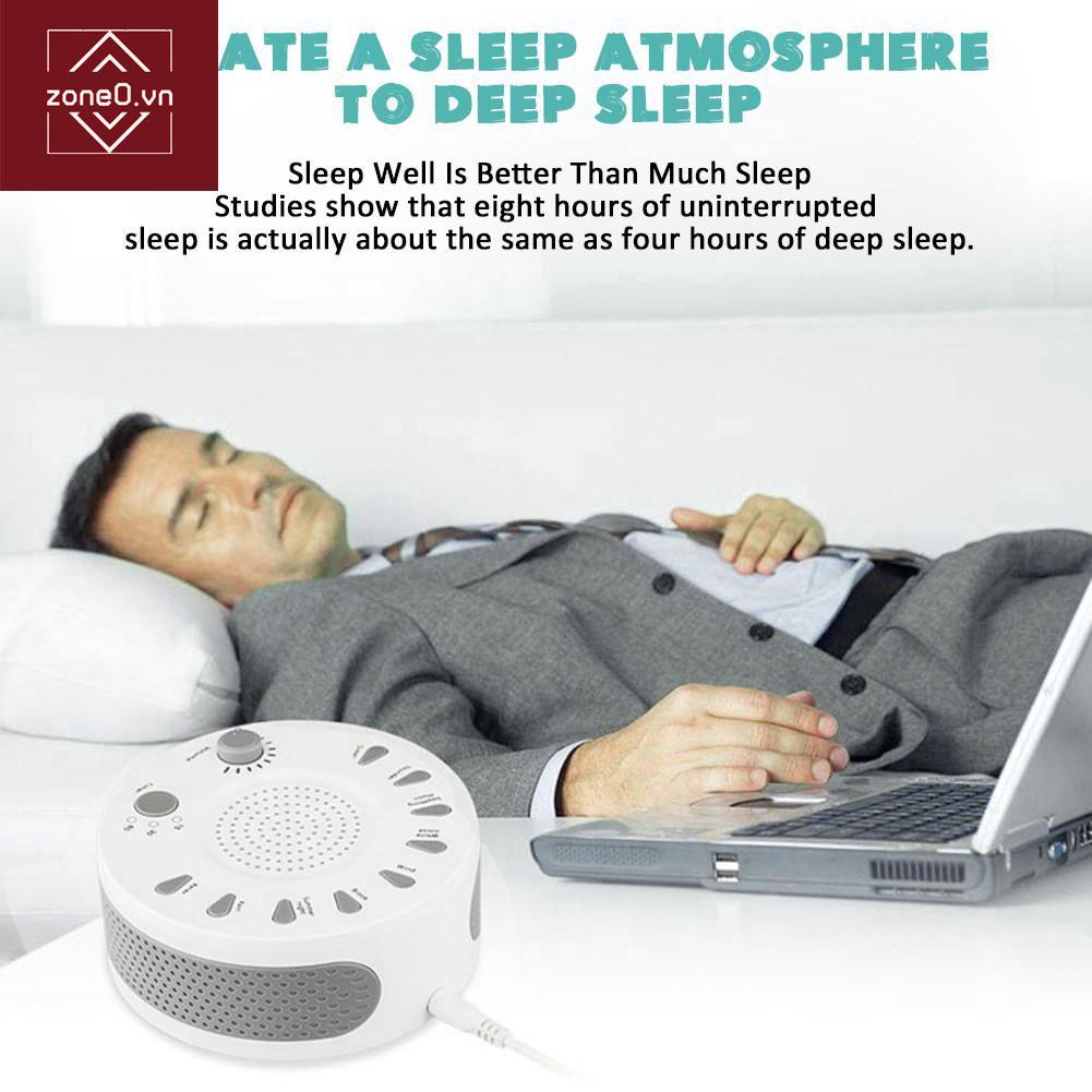 Máy bổ sung âm thanh dịu chống ồn giúp bé ngủ ngon hẹn giờ tự động tắt