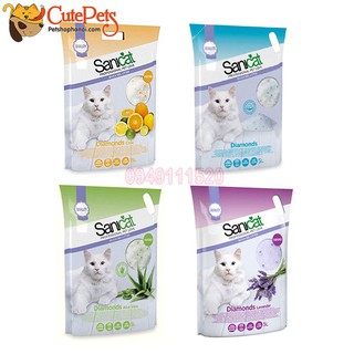 Cát thủy tinh Sanicat Silica Gel 5L Dành cho mèo - Thức ăn chó mèo CutePets