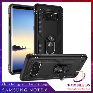 FREESHIP 50k_Ốp lưng Samsung Note 8, Ốp chống sốc 2 lớp kèm nhẫn iring làm giá đỡ cho Samsung Note 8