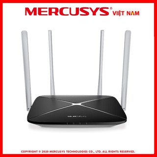 Bộ phát Router Wi-Fi Băng Tần Kép AC1200 Mercusys AC12