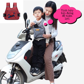 Đai xe máy an toàn cho bé, đồ dùng thiết yếu cho các bố mẹ có con nhỏ. ĐAI XE MÁY CHO BÉ