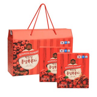 Nước Uống Chiết Xuất Trái Cây Hồng Sâm Phúc Bồn Tử Hansusam Hàn Quốc ( 70ml x 20 gói)