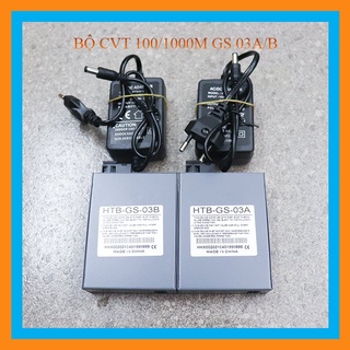 Cặp 2 converter GS 03A/B 100/1000M 1 sợi nguồn to