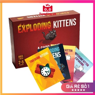Combo Mèo Nổ Exploding Kittens + 4 Bản Mở Rộng