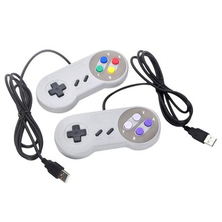 Tay cầm chơi game 4 nút Super Nintendo SNES USB cho PC / MAC