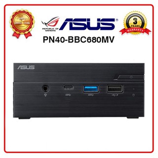 Asus Mini PC PN40-BBC680MV (ASUS PN40 Intel Celeron J4025/Wi-Fi5/BT5.0/LAN/65W/nOS/ĐEN/HDD PACKING/VESA MOUNT)