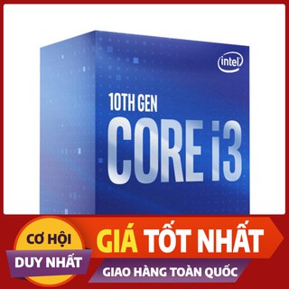 CPU Intel Core i3-10100 (3.6GHz turbo up to 4.3Ghz, 4 nhân 8 luồng, 6MB Cache, 65W) - Socket Intel LGA 1200 (Hàng Chay)